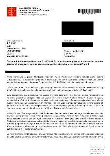 Úřední dokument Magistrátu hlavního města Prahy, odboru legislativního a právního, ze dne 14. 9. 2026 (č. j. MHMP 876371/2026, sp. zn. S-MHMP 871542/2026). Pře…
