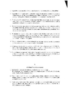 Textová část smlouvy obsahující body 5 až 12 a článek X. ZÁVĚREČNÁ USTANOVENÍ. Body zahrnují podmínky výpovědi smlouvy, vracení dotace, zánik smlouvy dle zákon…