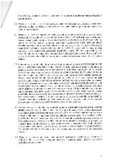 Text dokumentu obsahující body 10 až 14 smlouvy o poskytnutí dotace: 10. Povinnost příjemce poskytnout informace o projektu. 11. Povinnost informovat o změnách…