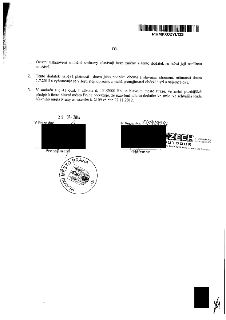 Dodatek ke smlouvě, část III.: 1. Ostatní ustanovení smlouvy zůstávají beze změny a tento dodatek se stává její nedílnou součástí. 2. Tento dodatek nabývá plat…