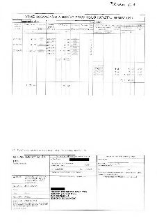 Geometrický plán pro rozdělení pozemku, číslo plánu 4605-19/2025, k.ú. Chodov, obec Praha. Tabulka 'Výkaz dosavadního a nového stavu údajů katastru nemovitostí…