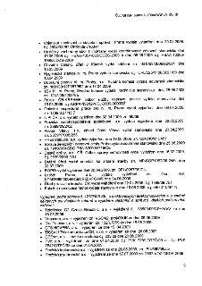 Seznam vyjádření a stanovisek dotčených orgánů a správců sítí k dokumentu č.j. MHMP 598597/2009/DOP-O1/Za-IS: 

1. Vojenská ubytovací a stavební správa Praha,…