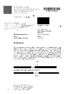 Rozhodnutí Magistrátu hlavního města Prahy, Odboru dopravněsprávních činností, oddělení správního řízení. Číslo jednací: MHMP 1225062/2018/Buk, spisová značka:…
