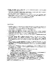 Naskenovaná stránka textového dokumentu obsahuje body 10 až 13 týkající se údajů o průtokech vody, chráněných územích, změnách povolení a plné moci. Dále obsah…