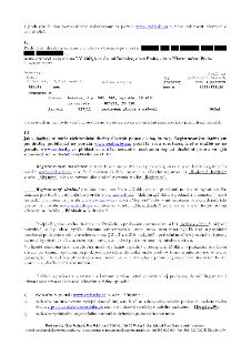 Naskenovaná stránka textového dokumentu (dražební vyhláška) týkající se elektronické dražby nemovitostí. Obsahuje:
- II. Předmětem dražby jsou nemovité věci: B…