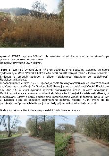 Úřední oznámení týkající se správy pozemků v k.ú. Lipence: 1) parc. č. 979/27 (889 m², ostatní plocha, sportovní a rekreační plocha, přírodní zeleň) – přebírá…