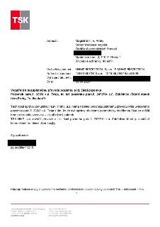 Úřední vyjádření Technické správy komunikací hl. m. Prahy (TSK) ze dne 03.05.2024 k bezúplatnému převodu pozemků. Adresát: Magistrát hl.m. Prahy, Odbor evidenc…