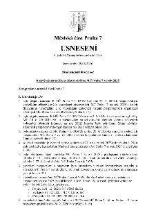 Usnesení č. 0042/26-Z z 5. jednání Zastupitelstva městské části Praha 7 konaného dne 29.06.2026 k závěrečnému účtu a účetní závěrce MČ Praha 7 za rok 2025. Bod…