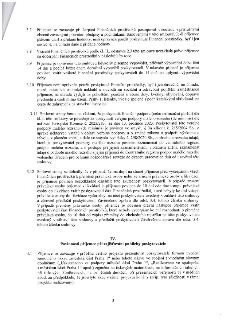 Strana 3 smlouvy obsahující body 3.7 až 4.1: 3.7 Povinnost příjemce postupovat v souladu s předpisy a zákaz použití prostředků na DPH. 3.8 Vrácení prostředků n…