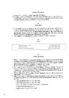 Naskenovaná stránka textového dokumentu - smlouvy nebo objednávky (č. 40020 TV Letňany, etapa 0004 Křivoklátská). Obsahuje oddíly: I. Předmět Objednávky (zajiš…