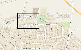 Plán/mapa oblasti s ulicemi Měsíčková, Meduňková, Bazalková, Sedmikrásková, Levandulová, Tymianová, K Vrbě, K Poště, K Říčanům, Na Ročkově, Albíny Hochové, Na…