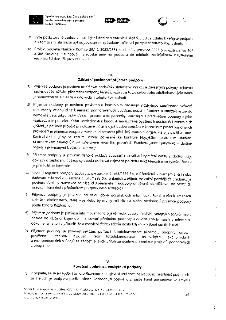 Dokument obsahuje část III. 'Základní povinnosti příjemce podpory' a část IV. 'Porušení podmínek poskytnutí podpory'.

Část III. obsahuje 7 bodů:
1) Povinnost…
