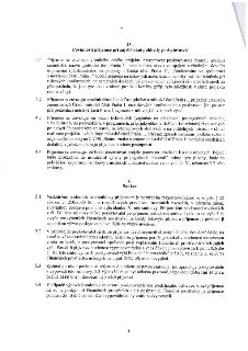 Strana 4 smlouvy obsahující články IV. (Povinnosti příjemce při zajišťování publicity poskytovatele) a V. (Sankce). Článek IV. specifikuje povinnost příjemce p…