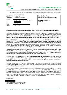 Úřední sdělení Státního pozemkového úřadu ze dne 23. 12. 2025 adresované Hlavnímu městu Praze (Magistrát hl. m. Prahy, Mariánské náměstí 2/2, Praha 1) ohledně…