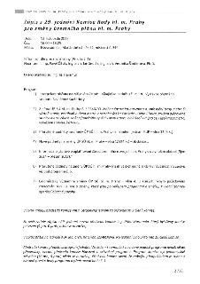 Zápis z 29. jednání Komise Rady hl. m. Prahy pro změny územního plánu hl. m. Prahy. Datum: 13. listopadu 2017, Čas: 16:00–18:25, Místo: Nová radnice, Mariánské…