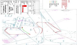 Situační nákres katastrální mapy k projektu 'Výstavba trasy D metra v Praze - úsek ID1', Změna DSP Nádraží Krč a Nemocnice Krč, situace stanice Nemocnice Krč -…