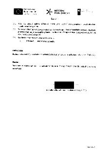 Článek II: 2.1. Toto rozhodnutí nabývá účinnosti dnem jeho vydání poskytovatelem prostřednictvím monitorovacího systému. 2.2. Toto rozhodnutí se vyhotovuje v e…