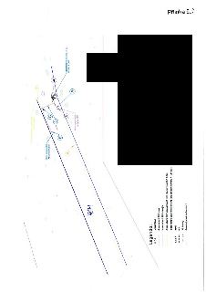 Situační nákres technické infrastruktury (SSZ - světelné signalizační zařízení). Obsahuje legendu: 'stoják SSZ', 'trasa kabelů SSZ nová', 'trasa kabelů SSZ stá…