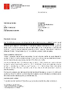 Úřední dokument Magistrátu hlavního města Prahy, odbor stavebního řádu, ze dne 27. 5. 2026. Předmět: Poskytnutí informace podle zákona č. 106/1999 Sb. ve věci…