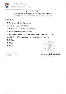 Pozvánka na zasedání č. 20 Zastupitelstva obce Pavlovice u Přerova, které se koná dne 9. 9. 2025 v 19:00 v zasedací místnosti OÚ Pavlovice. Program: 1. Zahájen…