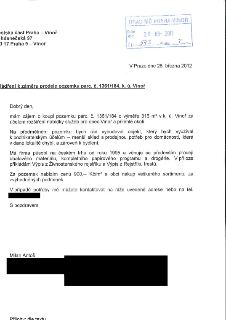 V Praze dne 28. března 2012. Vyjádření k záměru prodeje pozemku parc. č. 1361/184, k. ú. Vinoř. Dobrý den, mám zájem o koupi pozemku parc. č. 1361/184 o výměře…