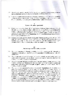 Strana 2 smlouvy o poskytnutí finančních prostředků. Obsahuje body: 1.3 (změna projektu), 1.4 (vrácení prostředků), II. Splatnost finančních prostředků (2.1: 5…