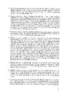 Strana 3 smlouvy o poskytnutí dotace, obsahující body 3 až 9: 3. Zákaz převodu dotace a práv na třetí osoby. 4. Povinnost informovat o zahájení a ukončení proj…