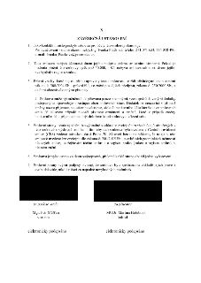 Článek X. ZÁVĚREČNÁ USTANOVENÍ smlouvy. 1. Kontaktní místo: Pro vyúčtování – odbor ekonomický, Ing. Ivanka Ptáčková, telefon 271 071 653, 775 058 490, e-mail:…