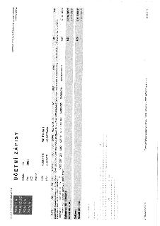 Účetní zápis (Licence: MC99, 01.09.2026 12:27:12). Subjekt: PRAHA, PRAGUE, PRAGA, PRAG. Měsíc: 13, Rok: 2020. UCS: 00063410 (MC Praha 1), NS: 00063410 (HC MC P…