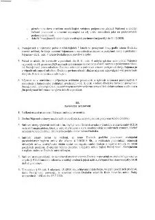 Textová část dodatku nájemní smlouvy. Obsahuje body: 6. Právo pronajímatele na kontrolu údajů nájemce po dobu 3 let. 7. Právo pronajímatele odstoupit od dodatk…