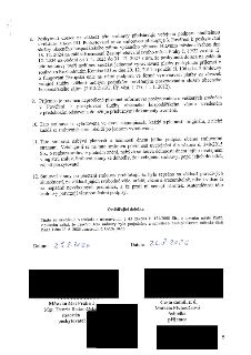 Závěrečná část smlouvy o poskytnutí dotace. Bod 8: Poskytnutí dotace jako veřejná podpora slučitelná s vnitřním trhem EU na základě Pověření k poskytování služ…