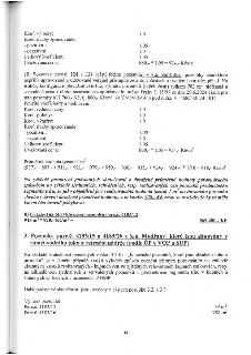 Stránka z odhadu ceny pozemků. Obsahuje výpočet koeficientů a ocenění pozemků. Bod 10) popisuje pozemky parc. č. 124 a 124 v k.ú. Záběhlice, celkem 702 m2, sch…