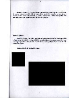 Závěrečná část znaleckého posudku obsahující zákonné prohlášení znalce dle § 127a občanského soudního řádu a znaleckou doložku. Text: „Prohlašuji ve smyslu § 1…