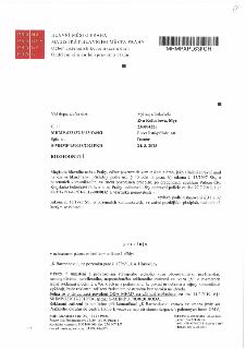HLAVNÍ MĚSTO PRAHA, MAGISTRÁT HLAVNÍHO MĚSTA PRAHY, Odbor pozemních komunikací a drah, Oddělení silničního správního úřadu. Váš dopis zn./ze dne: . Vyřizuje/li…