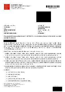 Hlavní město Praha, Magistrát hlavní města Prahy, Odbor majetkových agend, Oddělení využití a správy objektů. Váš dopis zn./ze dne: 14.09.2026. Č. j.: MHMP 928…
