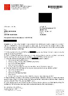Oficiální dopis od Hlavního města Prahy, Magistrát hlavního města Prahy, Odbor sociálních věcí a zdravotnictví, Oddělení rodiny a sociální práce, č. j.: MHMP 8…