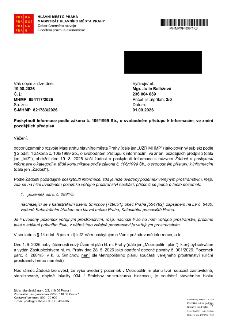 Úřední dokument Magistrátu hlavního města Prahy, odboru územního rozvoje, ze dne 1. 9. 2026. Předmět: Poskytnutí informace podle zákona č. 106/1999 Sb. ohledně…