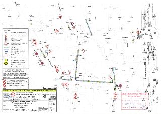 SITUACE DIO - 3. etapa, FTTH_Modřany-východ_Praha, 16039790, SPP prvek: 11010-126311. VÝKOP PRO KABEL V ULICI ZÁTIŠSKÁ a okolí. Datum: 02.07.2026. Legenda: Stá…