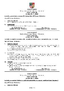 Dokument obsahuje tři usnesení Rady městské části Praha – Běchovice ze dne 29. 7. 2026:

1. Usnesení č. 1/095/26: Schválení programu 95. jednání Rady MČ Praha…