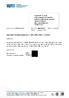 Stanovisko Pražské vodohospodářské společnosti a.s. k prodeji pozemků parc. č. 2967, 2968 a 2969 v k.ú. Káraný. Dokument je adresován Magistrátu hl. m. Prahy,…