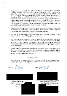 Závěrečná část smlouvy o poskytnutí dotace. Bod 8: Poskytnutí dotace jako veřejná podpora v souladu s rozhodnutím Komise EU 2012/21/EU. Bod 9: Povinnost inform…