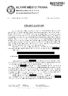 ÚŘADNÍ ZÁZNAM - Hlavní město Praha, Městská policie hl. m. Prahy, Obvodní ředitelství Praha 1. Č. j.: MPPH 80706 / 2025 OŘ 1, V Praze, dne 25.7.2025. Dne 25.7.…