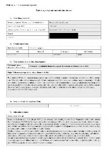 Žádost o poskytnutí individuální dotace pro Kampus Hybernská, z.ú. (IČO 09822453, sídlo Hybernská 998/4, Praha 1). Požadovaná částka: 12 000 000 Kč, účet 89215…