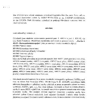 Dne 2.9.2026 bylo veřejně oznámeno rozhodnutí Magistrátu hlavního města Prahy, odboru pozemních komunikací a drah, č.j.: MHMP 854584/2026, sp. zn.: S-MHMP 1131…