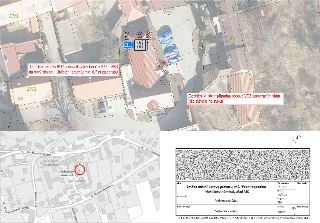 Situační výkres změny místní úpravy provozu u úřadu MČ na Hokešově náměstí (MČ Přední Kopanina). Zobrazeno umístění dopravní značky IP12 a dodatkových tabulek…