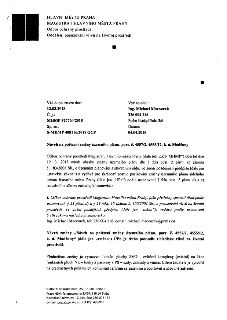 Úřední dokument Magistrátu hlavního města Prahy, Odboru ochrany prostředí, ze dne 04.04.2018 (č.j. MHMP 527764/2018, sp. zn. S-MHMP 408116/2018 OCP). Předmětem…
