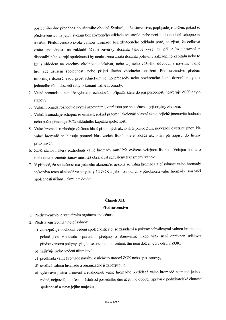 Text dokumentu obsahující stanovy společnosti (části týkající se valné hromady a představenstva). Obsah: 1. Povinnost svolání valné hromady při ztrátě společno…