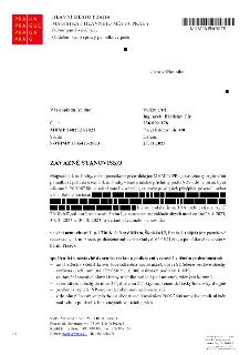 Závazné stanovisko Magistrátu hl. m. Prahy, odboru památkové péče, č. j. MHMP 2482521/2023, sp. zn. S-MHMP 1335423/2023 ze dne 27. 11. 2023. Předmětem je násta…