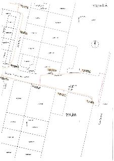 Katastrální situační nákres s vyznačenými inženýrskými sítěmi (stávající kabel). Obsahuje čísla parcel: 1438/49, 1438/131, 1438/132, 1438/133, 1438/134, 1438/5…
