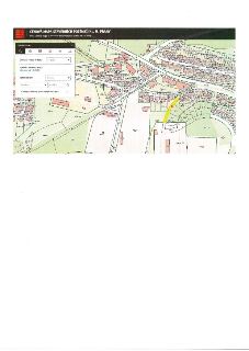 Cenová mapa stavebních pozemků hl. m. Prahy, data platná od 1.1.2025. Zobrazen výřez katastrální mapy oblasti Smíchov. V okně vyhledávání je zadáno: Cenová map…